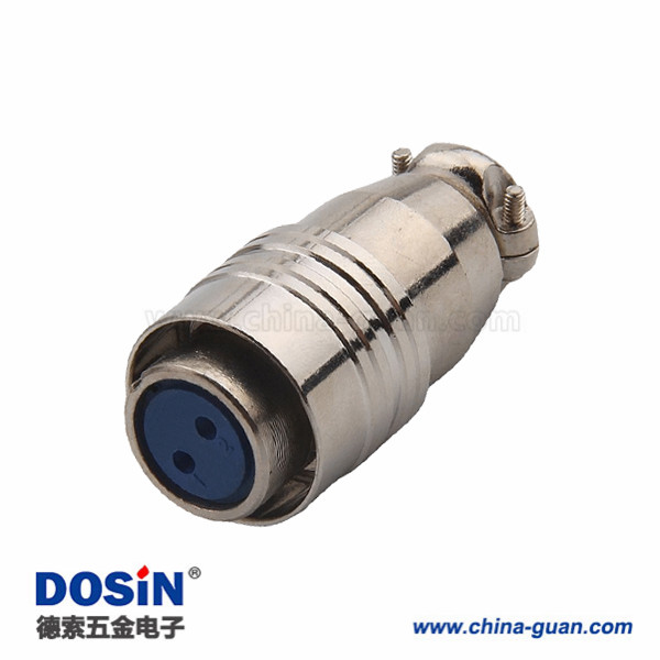 XS16 正裝對接航空插頭連接器 2芯圓形連接器