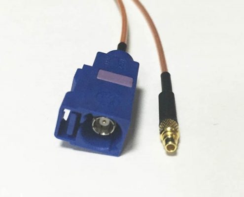 汽車Fakra連接器C型母頭轉(zhuǎn)MMCX公頭RG178線束