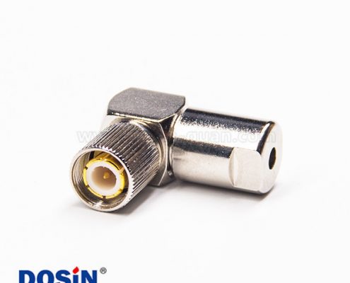 通信DIN連接器1.6/5.6螺母鎖緊彎式公頭線纜ST212