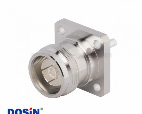 4.3/10連接器直式四孔法蘭母插座