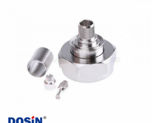 7/16連接器插頭電纜安裝50Ω壓接端子用于RG214/U 電纜