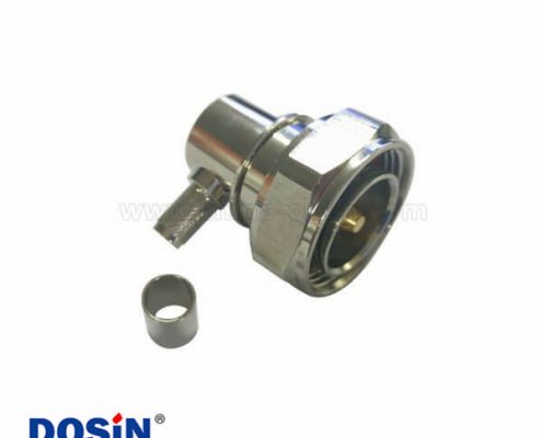 716 DIN型連接器彎式壓接公頭同軸電纜