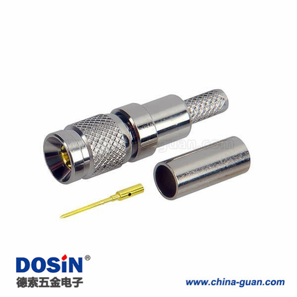 din-1023-connector-straight-male-crimp-type-for-cable-rg174(1) DIN 連接器1.0/2.3 公頭直式壓接射頻同軸線纜RG174