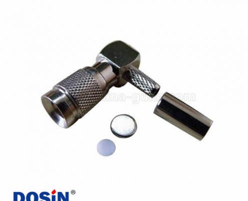 DIN連接器1.0/2.3壓接彎式公頭射頻同軸電纜