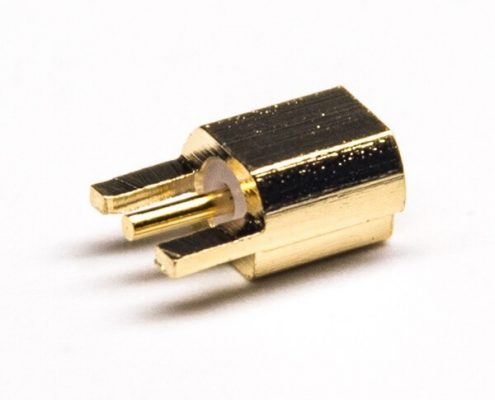 MCX母頭直式連接器貼板式接PCB板鍍金