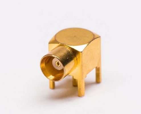MCX母頭90度射頻同軸連接器接PCB板