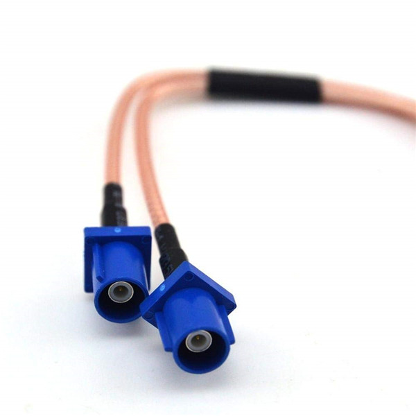 1-01 Fakra連接器C型雙公頭轉(zhuǎn)SMA公頭接RG316線線長(zhǎng)15CM