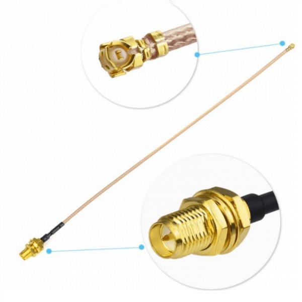 2 RF射頻線(xiàn) IPX轉(zhuǎn)反極SMA母頭接RG178線(xiàn)線(xiàn)長(zhǎng)10CM