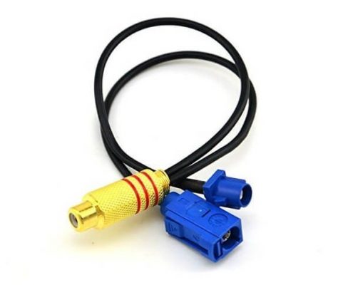 Fakra接頭C型公頭母頭轉(zhuǎn)RCA母頭RG174組裝線束20CM