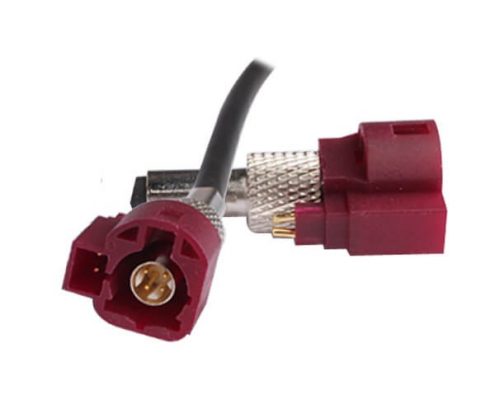 LVDS FAKRA線束接HSD紫紅色6芯連接器公轉(zhuǎn)公線長1M