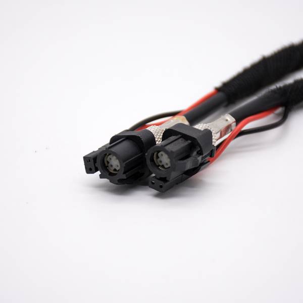 HSD車用高速傳輸連接器6芯母轉母LVDS線束線長1M