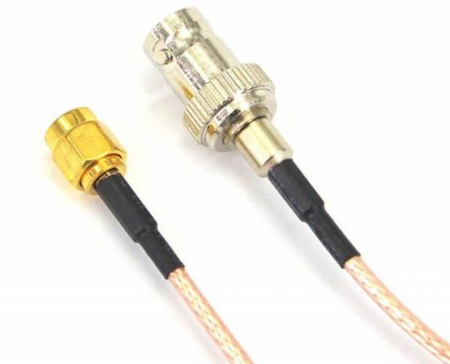BNC信號(hào)線天線延長線RG316轉(zhuǎn)反極SMA公頭線長10CM