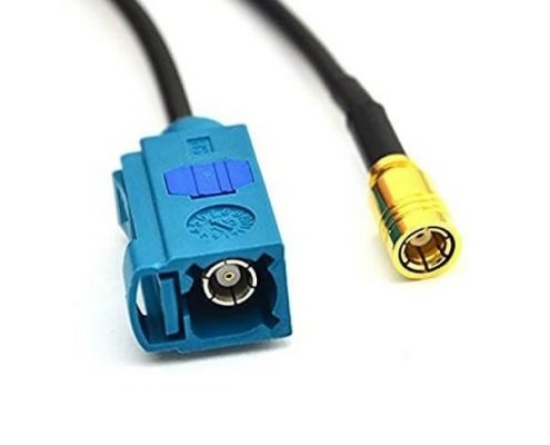 Fakra頭Z型母頭轉(zhuǎn)SMB公頭GPS天線延長線接RG174線10CM