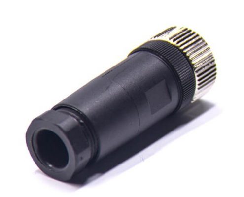 M12現(xiàn)場組裝插頭A編碼12芯母直式不帶屏蔽塑料外殼PG9