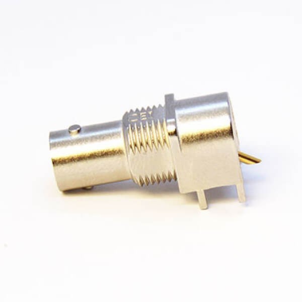 90-degree-bnc-connector-female-for-pcb-mount-through-hole-bulkhead-center-pin-patch-(5) 90度板插式BNC接口母頭接PCB板卡板式穿墻中心針貼片75歐姆