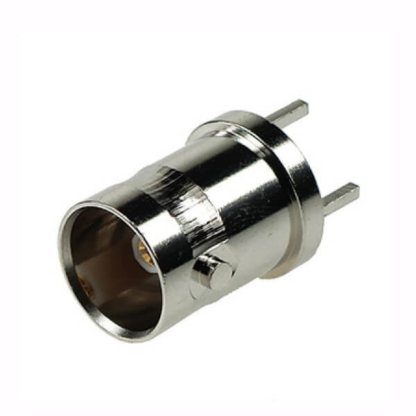 EB-001-0216 直插式bnc母頭連接器接PCB板75歐姆鍍鎳