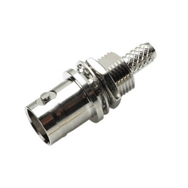 EB-001-0247 高清BNC直式連接器母頭前鎖穿墻壓接式接線