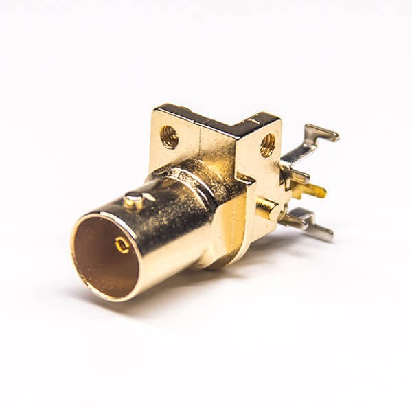 EB-001-0271 PCB的BNC接口母頭彎式插板式鍍金75Ohm