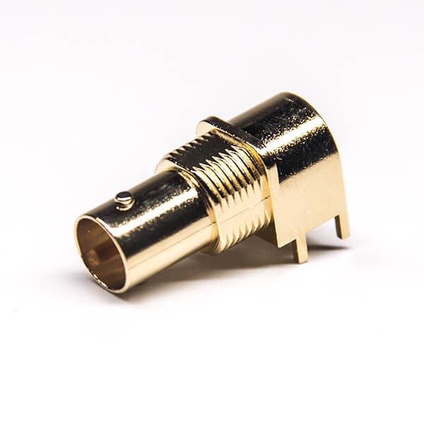 EB-001-0273 BNC視頻接頭連接器彎式母頭穿墻插板面板安裝