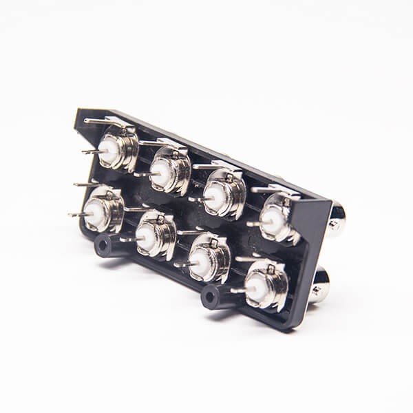 EB-001-0280 8同軸BNC連接器 PCB 射頻 連接頭直式50歐姆鋅合金