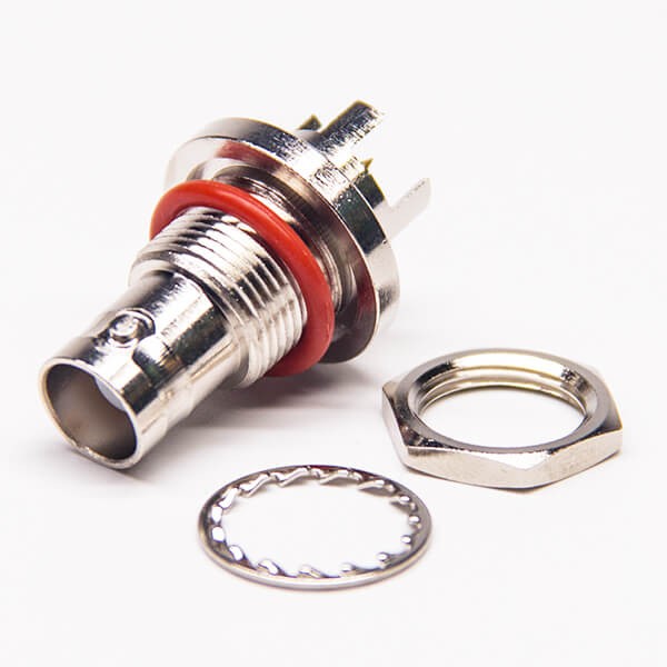 EB-001-0281 BNC連接器防水同軸射頻連接器 母頭穿墻