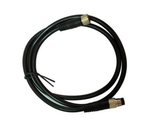 M8電纜插頭注塑成型式直式4芯公插頭轉(zhuǎn)母插頭接1米24AWG線(xiàn)