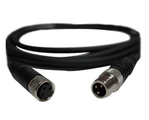 M8公轉(zhuǎn)母3芯焊線(xiàn)注塑成型式直式公插頭轉(zhuǎn)母插頭接1米24AWG線(xiàn)