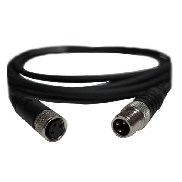 EB-400-1076 M8公轉(zhuǎn)母3芯焊線(xiàn)注塑成型式直式公插頭轉(zhuǎn)母插頭接1米24AWG線(xiàn)