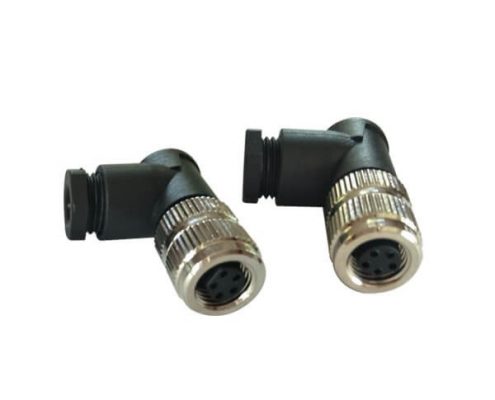 M8彎頭5芯航空連接器B型防水組裝式5芯航空母插頭