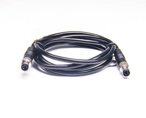 M84芯注塑線公頭轉(zhuǎn)公頭直式航空頭延長(zhǎng)線2M AWG24PVC