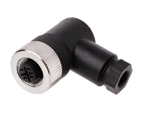 M12現(xiàn)場組裝插頭A編碼5芯母彎式不帶屏蔽塑料外殼PG7