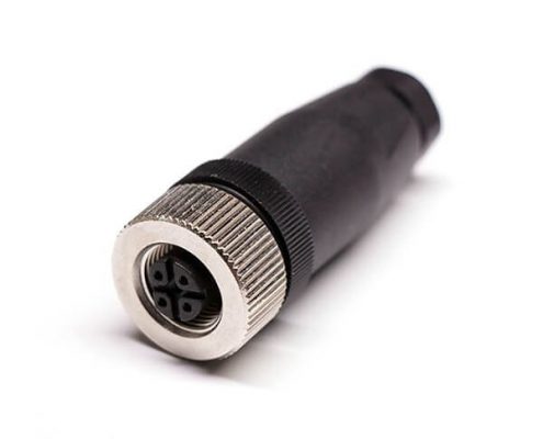 M12現(xiàn)場組裝插頭B編碼5芯母直式不帶屏蔽塑料外殼PG7