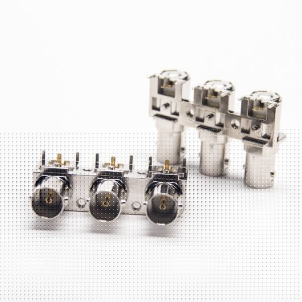 bnc-3-port-right-angle-female-75-ohm-through-hole-for-pcb-mount-nickel-plating(4) 三軸Bnc連接器母頭彎式插板接PCB板75歐姆鍍鎳