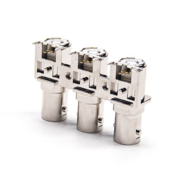 bnc-3-port-right-angle-female-75-ohm-through-hole-for-pcb-mount-nickel-plating(8) 三軸Bnc連接器母頭彎式插板接PCB板75歐姆鍍鎳