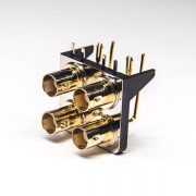 bnc-connector-install-female-angled-dip-type-for-pcb-mount BNC射頻連接器生產(chǎn)廠家彎式母頭插板接PCB板