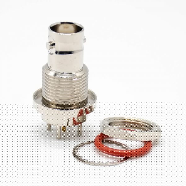 bnc-connector-waterproof-female-straight-pcb-mount-through-hole-(6) BNC接頭防水母頭直式標(biāo)準(zhǔn)75ΩPCB板安裝插孔鍍鎳連接器