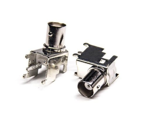 板端連接器PCB 彎式母頭鋅合金 BNC射頻同軸