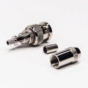 bnc接口公頭直式開天窗式壓接接線