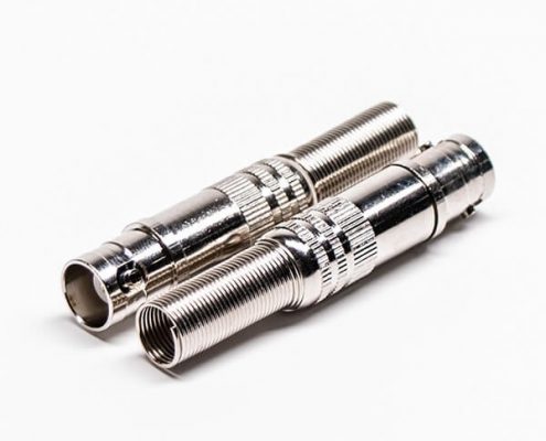 BNC母接頭插座RF射頻連接器直式鎖線式