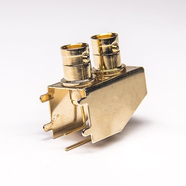 bnc-right-angled-pcb-mount-female-through-hole-pcb-mount-50ohm(3) BNC視頻接頭連接器母頭彎式插PCB板四瓣沖針50歐姆