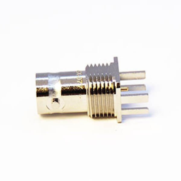 edge-mount-female-bnc-connector-180-degree-bulkhead-for-pcb-16mm-(2) HD-BNC接口直式母頭連接器穿墻式接PCB板鍍鎳1.6mm