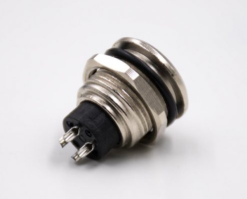 防水連接器M12板端插座A扣4芯母頭直式接線焊線式不帶屏蔽鋅合金傳感器