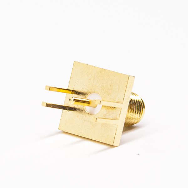 10-1 sma直式連接器母頭卡板式接PCB板帶防水圈