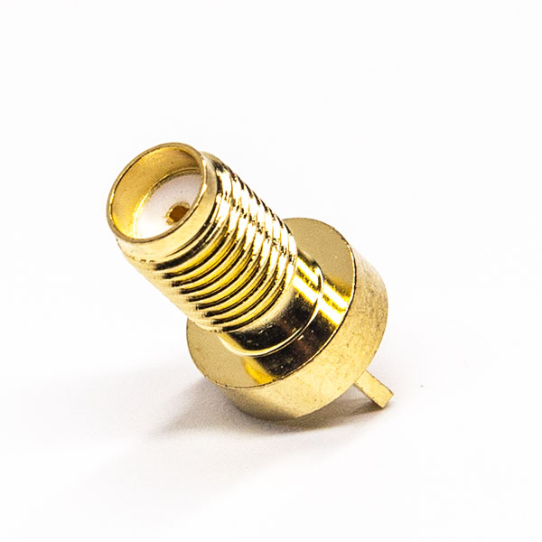 105-2 sma母頭直式插鍍金直式直式插板接PCB板