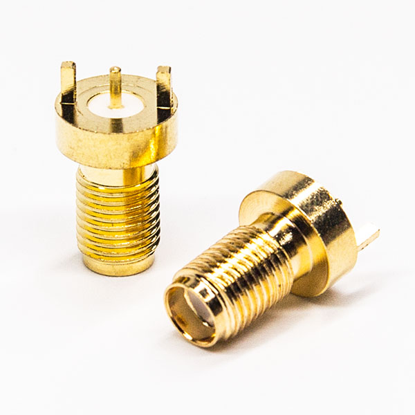 105-3 sma母頭直式插鍍金直式直式插板接PCB板