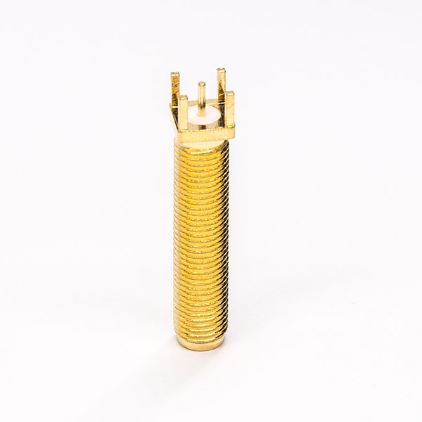 114-2 sma連接頭直式插母頭插PCB板鍍金