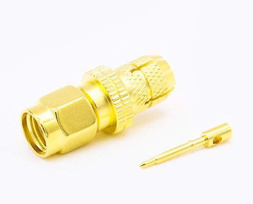 SMA連接器接線公頭直式壓接用于LMR300 / 5D-FB