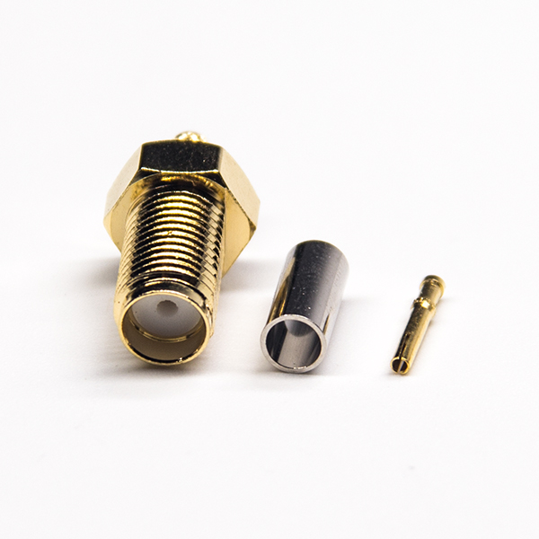 16-2 壓接式sma接頭直式直式母頭壓接式接RG316線