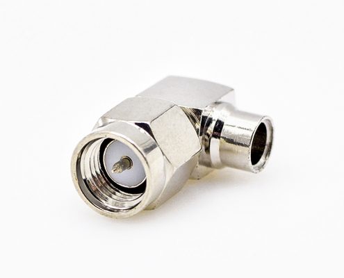 用于半剛性141線材50歐姆SMA連接器公頭彎式焊接