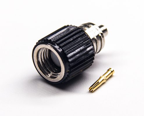 大S小S天線(xiàn)接頭SMA反極母頭直式黑色塑膠殼焊接